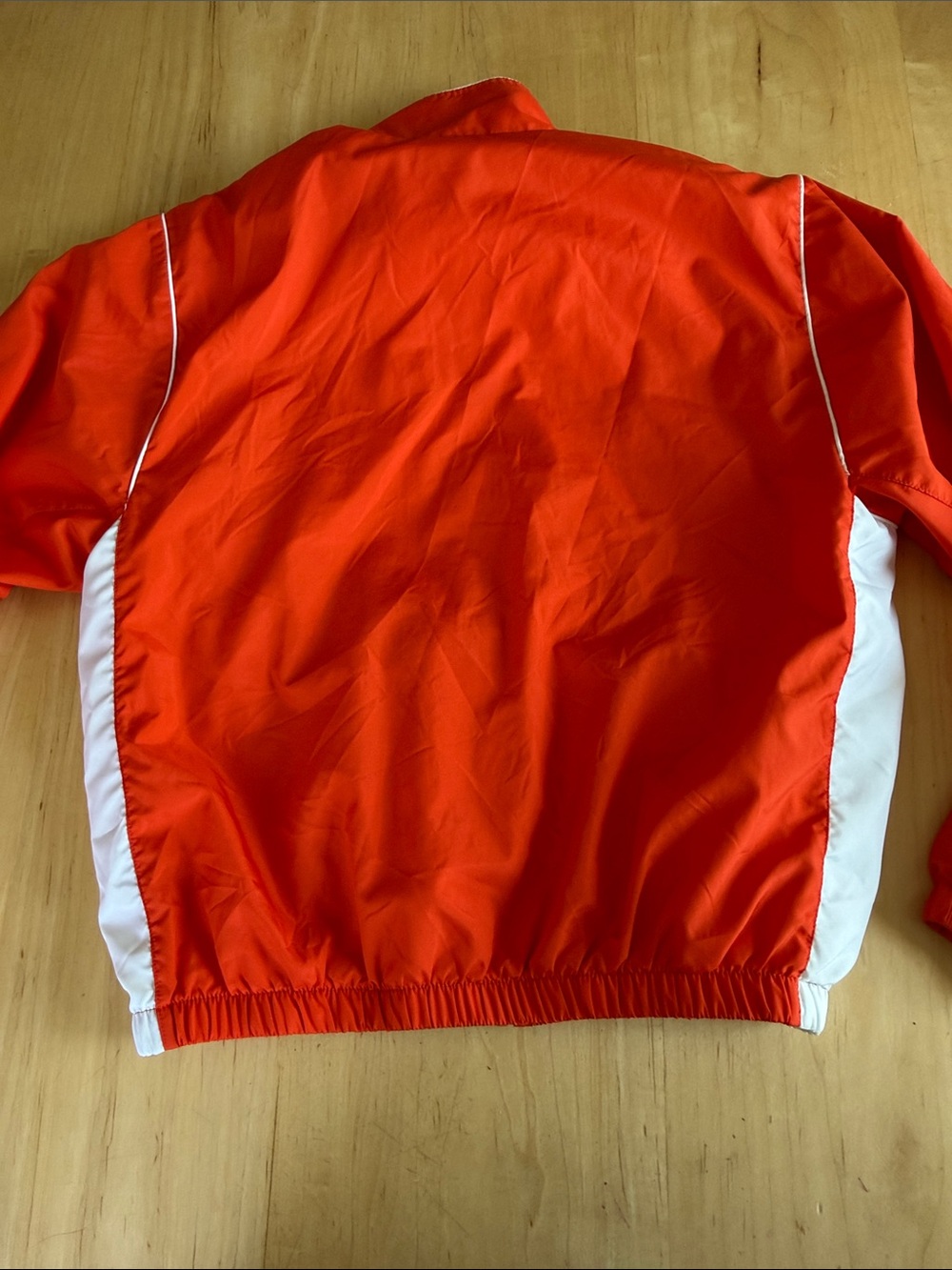 Augusta Sportswear Orange and White Kids Windbreaker Jacket - Picture 7 of 7
